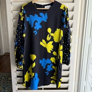 Tanya Taylor Navy Florence Dress